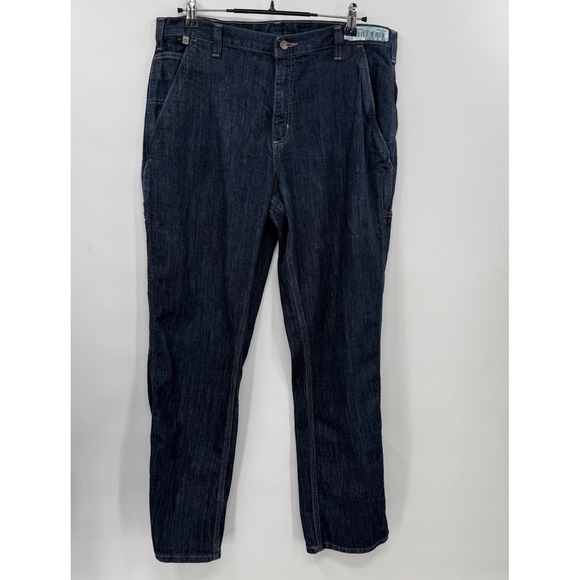 Carhartt FR Mens 36x30 Blue Denim Work Pants Arc Rated NFPA 2112 Flame Resistant - Picture 1 of 10